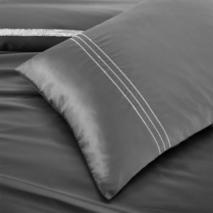Satin Duvet Cover With Fancy tape 3 Pieces