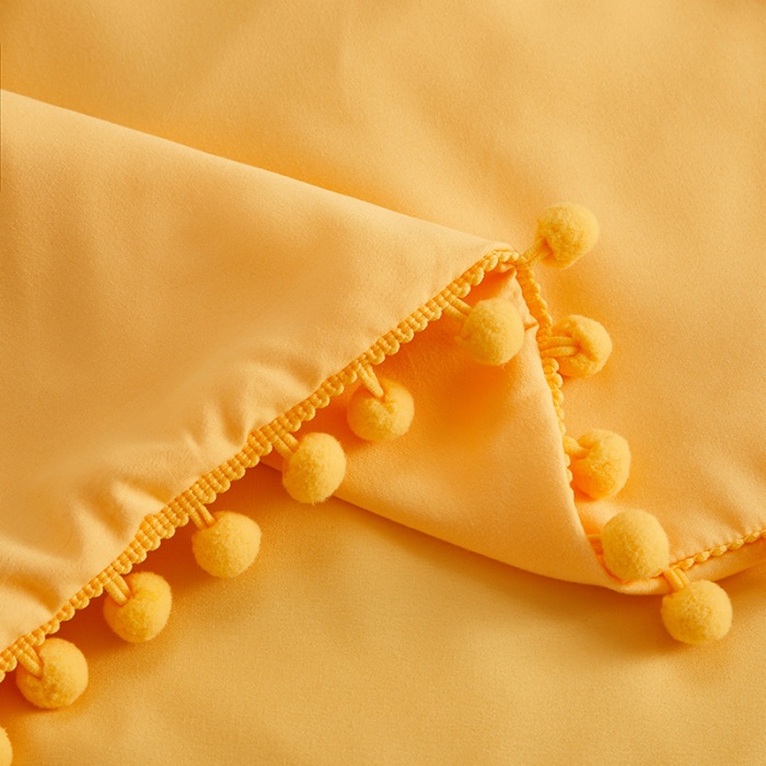 Pom Pom Fringe Duvet Cover Set of 3