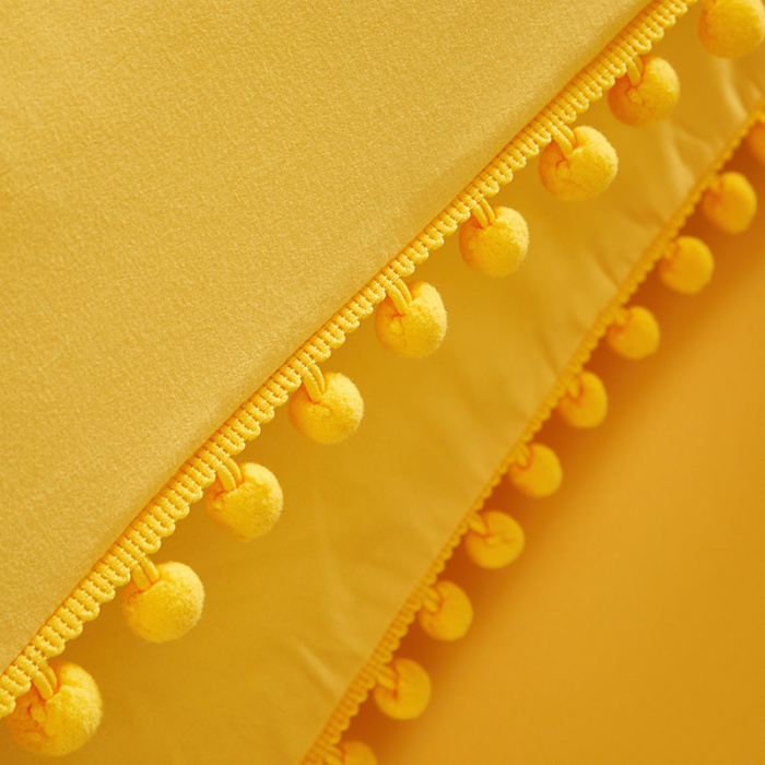 Pom Pom Fringe Duvet Cover Set of 3