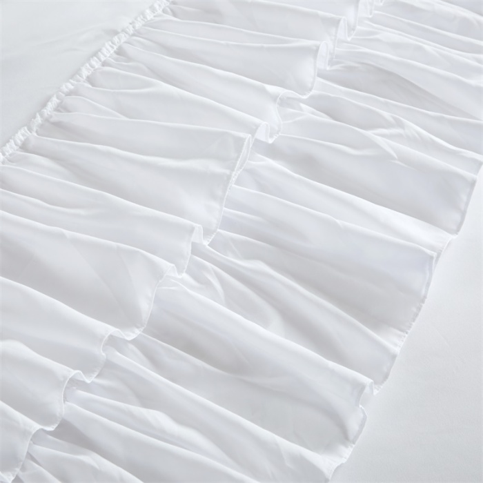 White boho duvet cover set