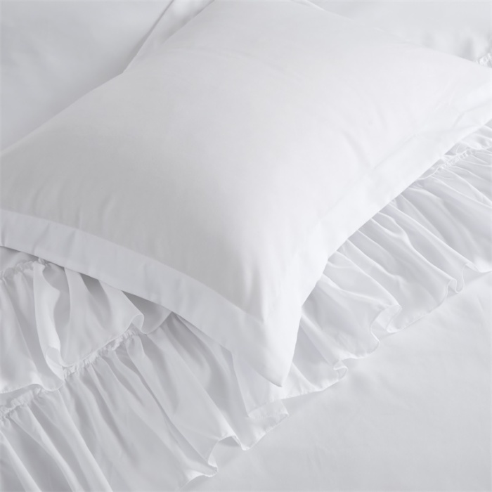 White boho duvet cover set