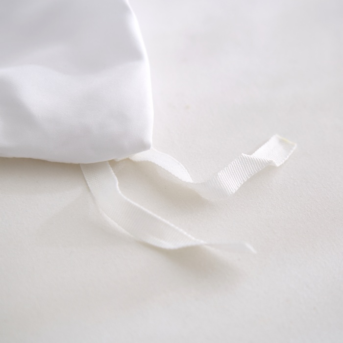 Seersucker Duvet Cover Set with lace-up